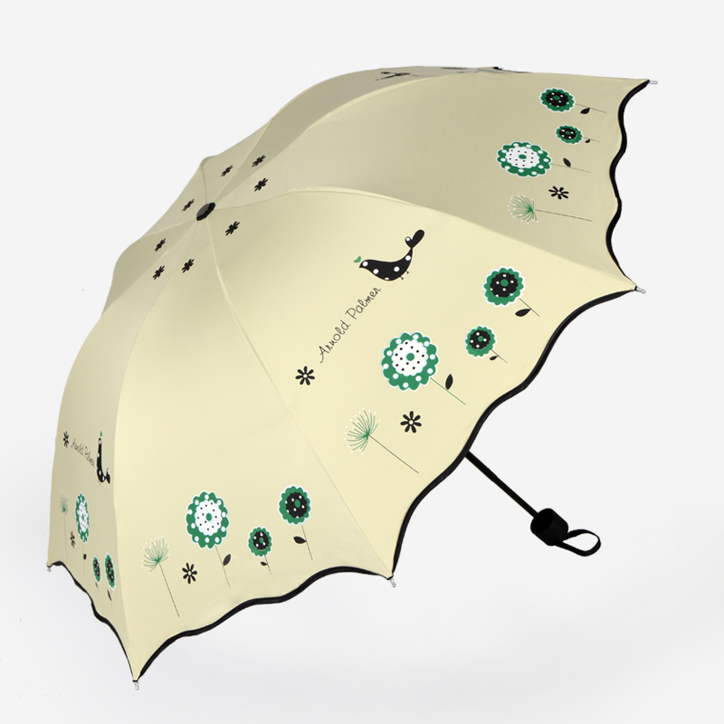 創意雨傘黑膠太陽傘折疊晴雨兩用小清新遮陽傘男女防曬傘防紫外線