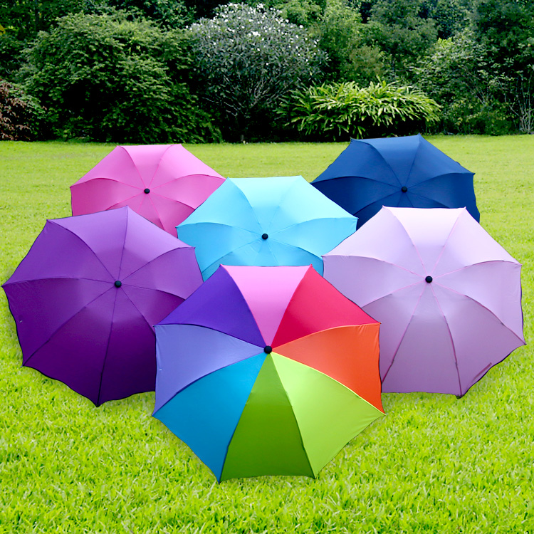 雨傘迷你兒童創意傘韓國男純色折疊晴雨兩用傘戶外遮公主太陽傘