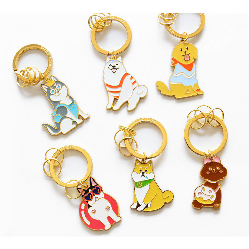云木雜貨 寵物系列鑰匙扣鑰匙圈小狗款卡通裝飾掛件diy鑰匙鏈