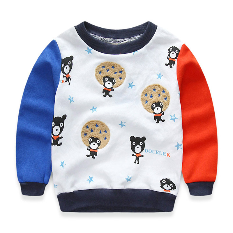 寶寶熊頭衛衣 秋裝韓版新款童裝男童裝兒童拼色外套wt-4883