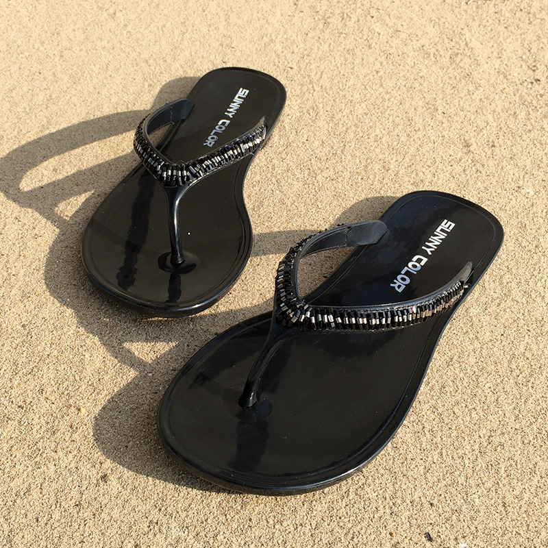 夏季夾腳平底人字拖女士涼鞋休閑防滑沙灘鞋平跟拖鞋