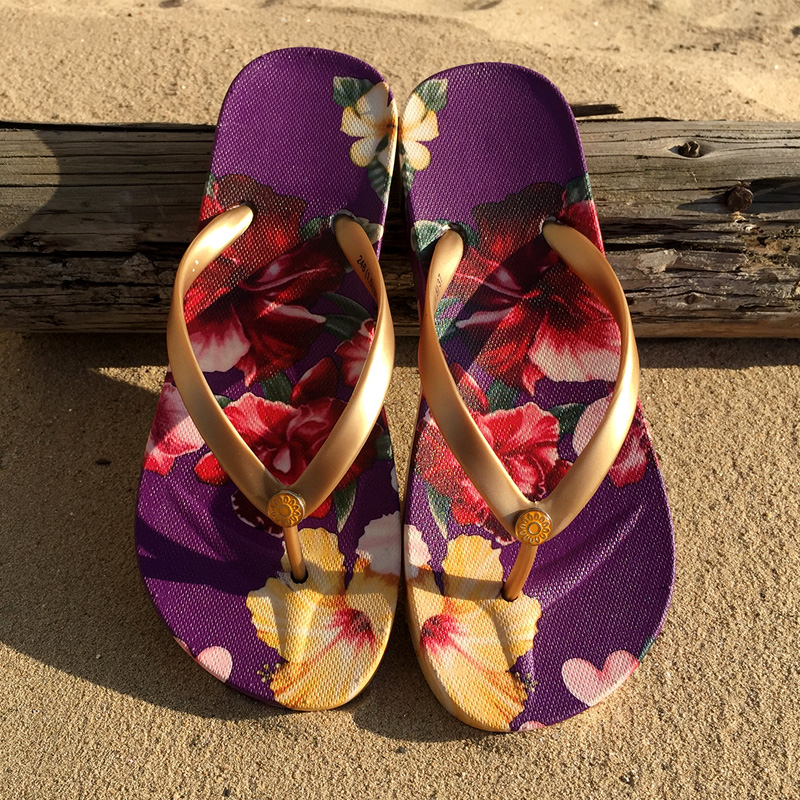 夏季新款防滑平跟沙灘鞋 休閑女士涼拖鞋平底人字拖