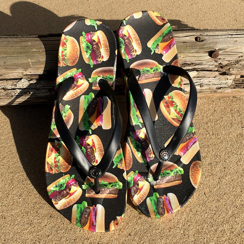 夏季新款防滑平跟沙灘鞋 休閑平底涼拖鞋女士人字拖