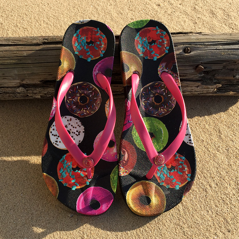 夏季新款休閑夾腳沙灘鞋 防滑平跟涼拖鞋女士人字拖